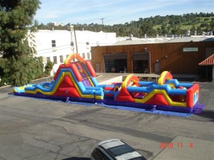 18' Monster Slide with Obstacle