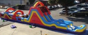 Monster Slide and Obstacle Course